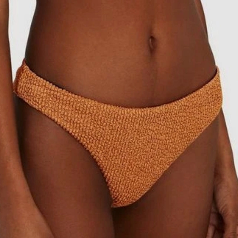 VERONICA BEARD MARAU BIKINI BOTTOM IN COGNAC /SZ:XS